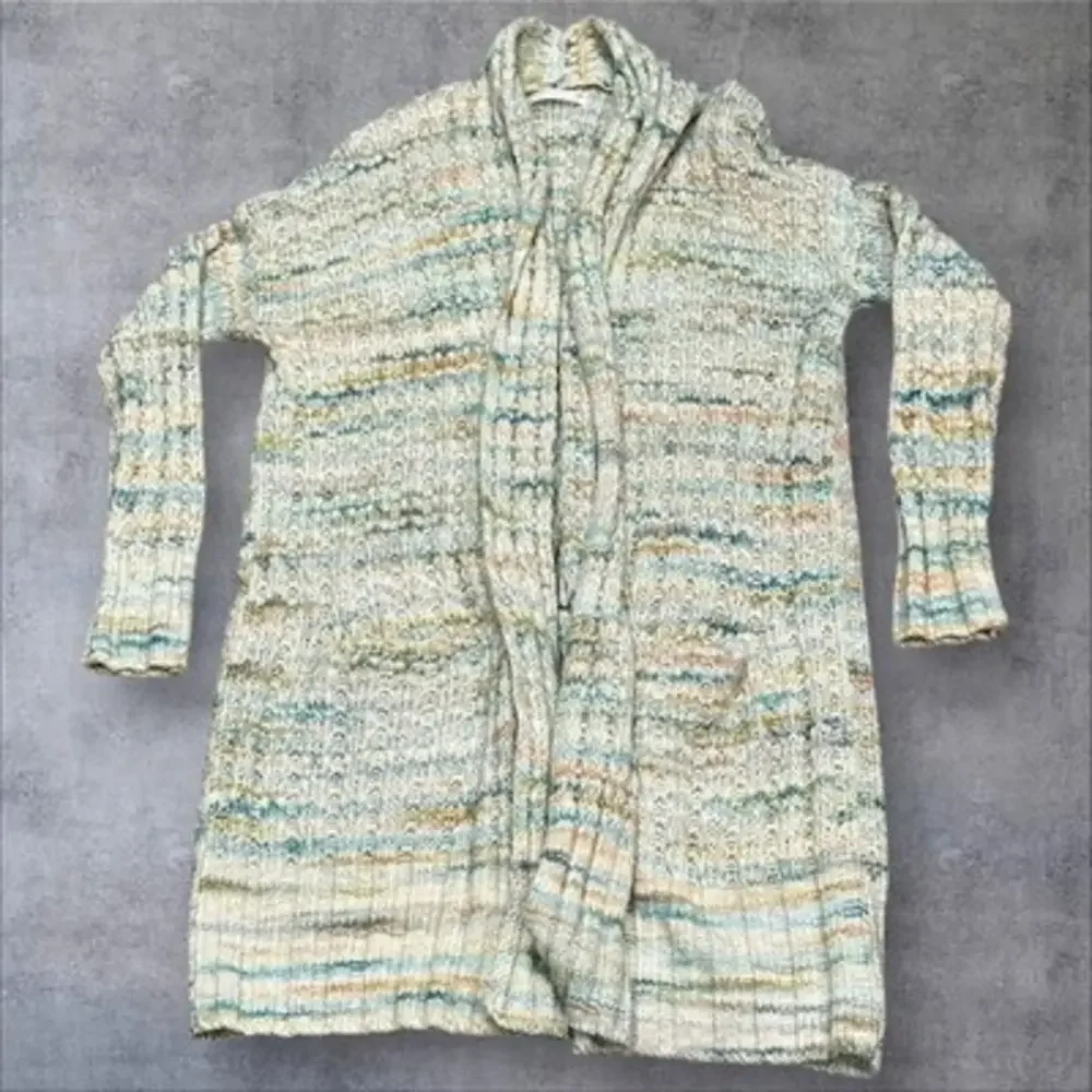 Anthropologie Space-Dyed‎ Multicolored Longline Cardigan Size XS X-Small - Picture 9 of 16